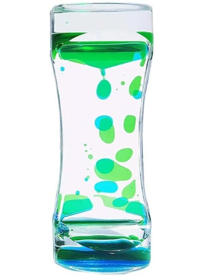 abley's Liquid Motion Timer, Sensory Calming Toy, Visual Bubbler for Autism, Sensory Stimulation (Blue + Green) - Image 1